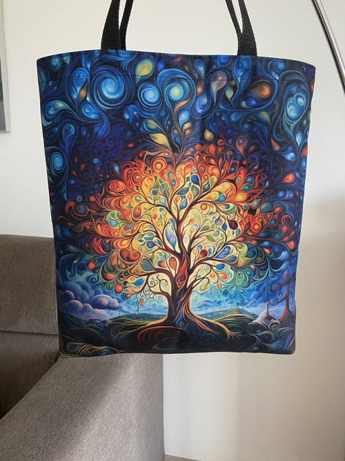 Nepromokavá taška přes rameno XL - Magický strom