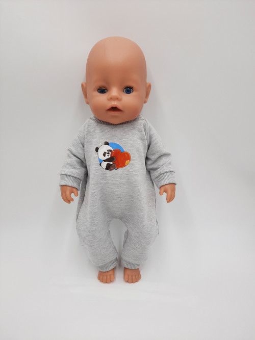 Overal Panda pro Baby Born 43cm