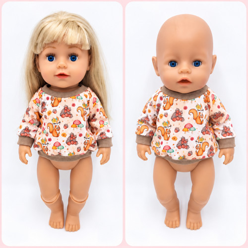 Mikina Veverka pro Baby Born 43cm