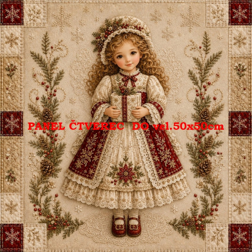 Bavlněný panel 45x45 cm - skladem — foto 1