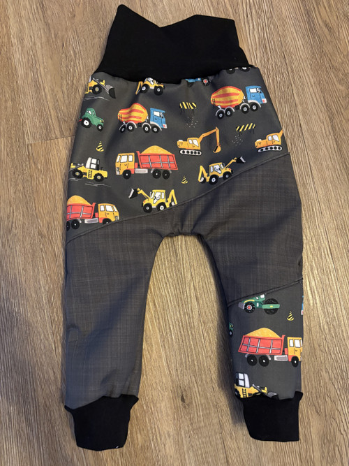 Softshellové kalhoty s beránkem vel. 80 - 98
