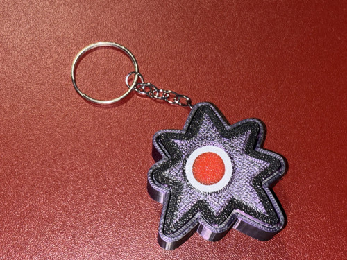 Přívěšek na klíče - klikající / clicker tajemné ok