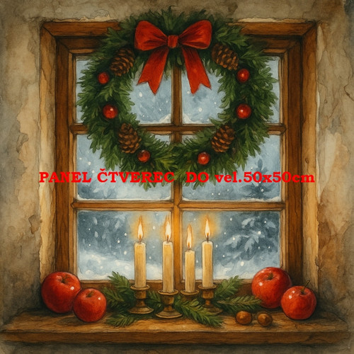 Bavlněný panel 20x20 cm - skladem — foto 1