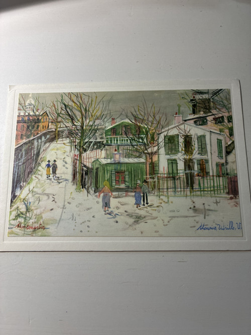 Montmartre- M. Utrillo- nádherné přání