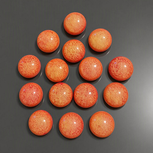 Akrylové kabošony 19x7mm (14ks)
