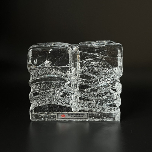 Váza Solifleur Blockkristall 10cm Ingrid Glashutte