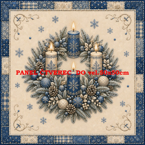 Bavlněný panel 15x15 cm - skladem