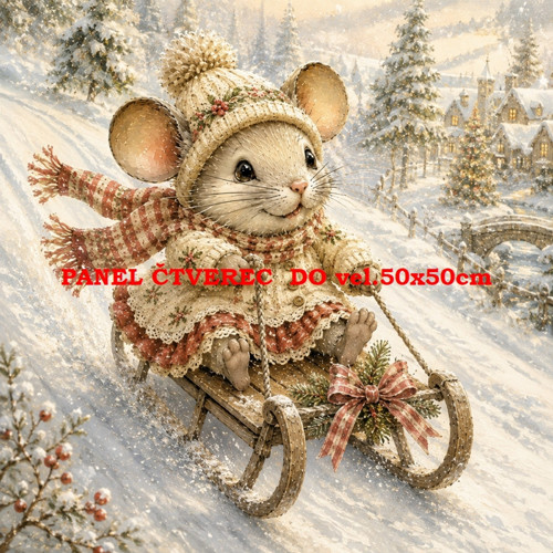 Bavlněný panel 15x15 cm - skladem
