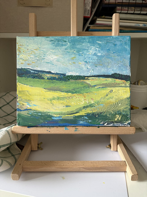Letní krajina - originální malba