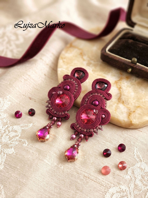 Imelda soutache / sutaš náušnice