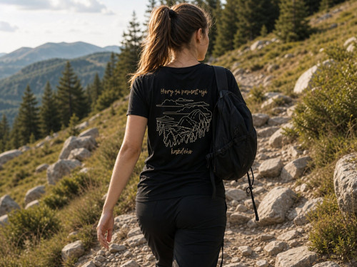 Unisex tričko Hory si pamatují | 100% bavlna