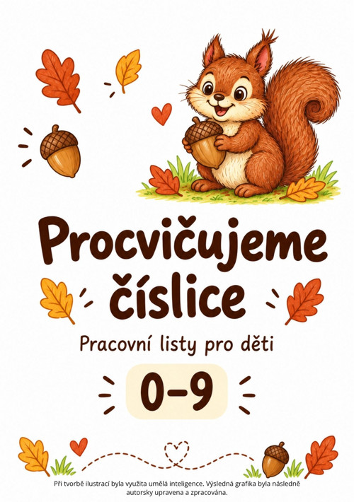 Veverčí písanka - číslice