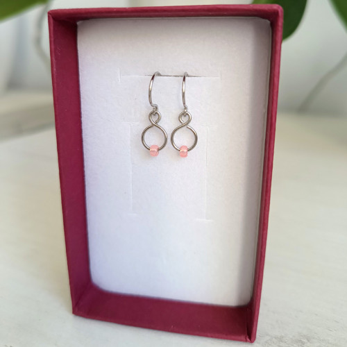 "Principessa Tea Rose" minimalistické náušnice