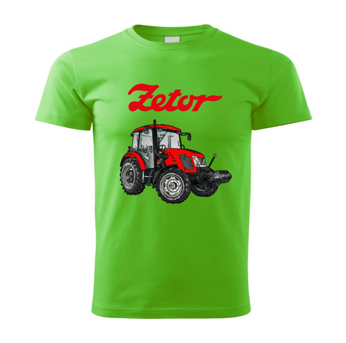ZETOR Proxima 110 dětské tričko s traktorem zelené