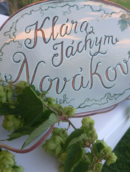 Oválná smaltovaná cedule