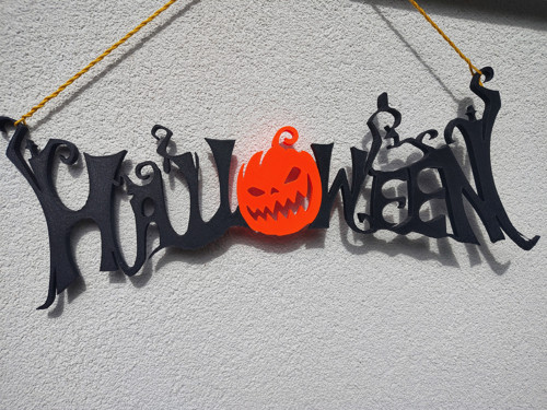 Halloween cedulka