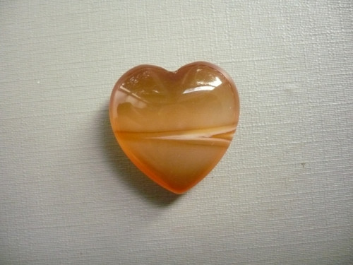 Nevrt. srdíčko 25 mm - sardonyx, č.58f