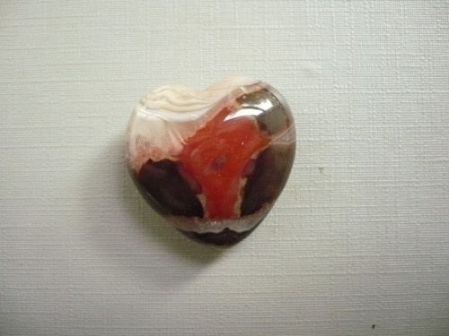 Nevrt. srdíčko 25 mm - sardonyx, č.69f