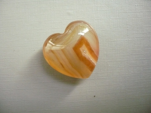Nevrt. srdíčko 25 mm - sardonyx, č.78f