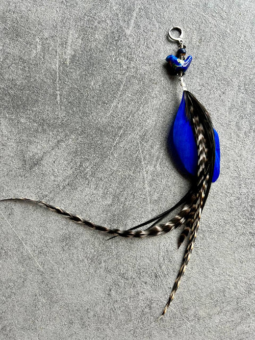 Náušnice Modrý ptáček.