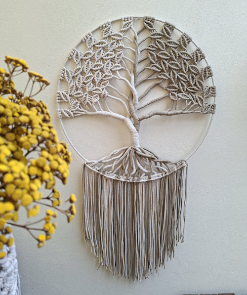 Strom života macramé průměr kruhu 60cm