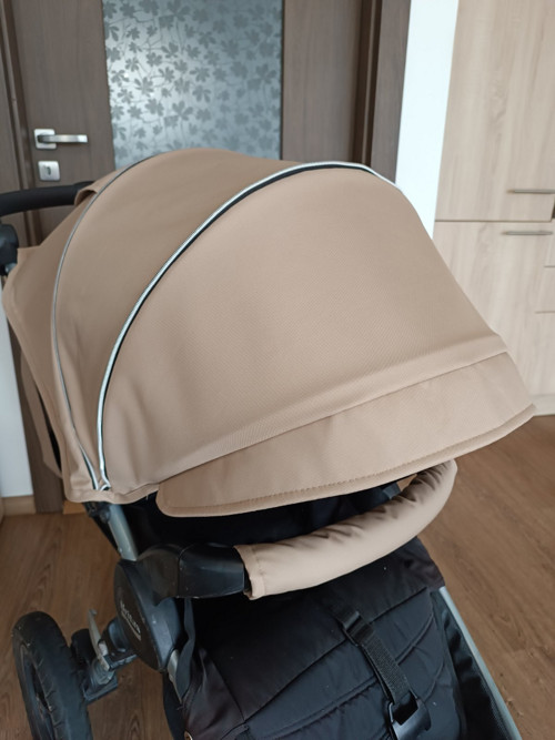 Stříška ke kočárku Britax + madlo - bežová