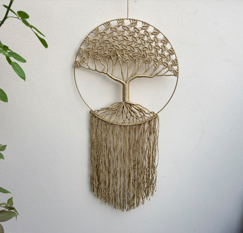 Strom života macramé průměr kruhu 35cm