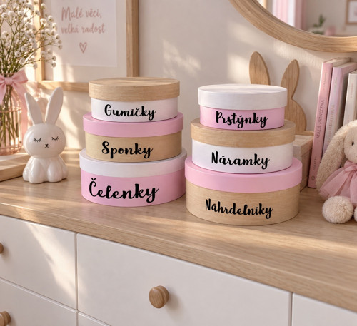 Organizér na gumičky, sponky, čelenky