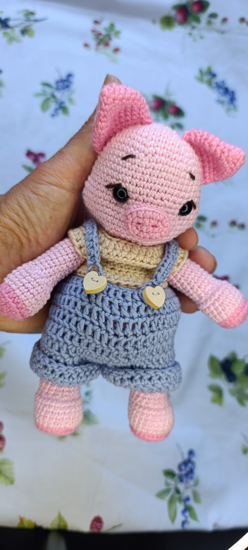 Prasátko v košilce a gatích 18cm