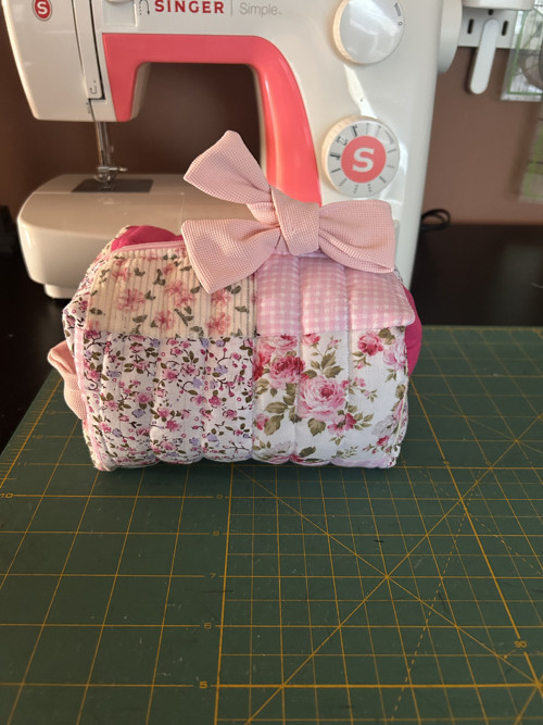Romantická prošívaná taštička (Zero Waste)