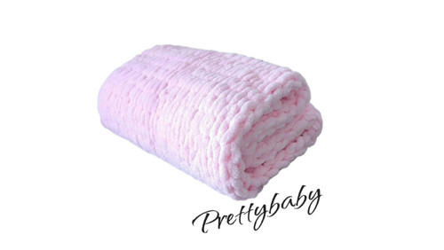 Deka do kočárku - světle růžová