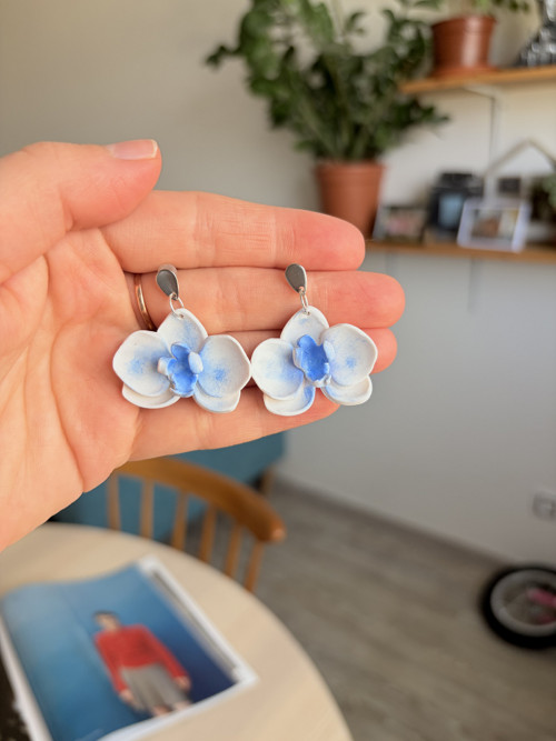 Náušnice Orchidej