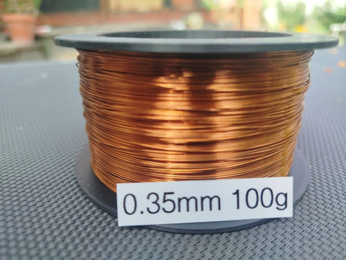 100g / 110m měděný drát 0,35mm na cívce
