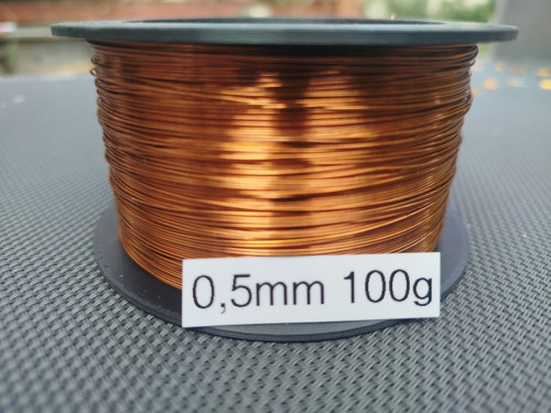 100g /57m měděný lakovaný drát na cívce 0,50mm