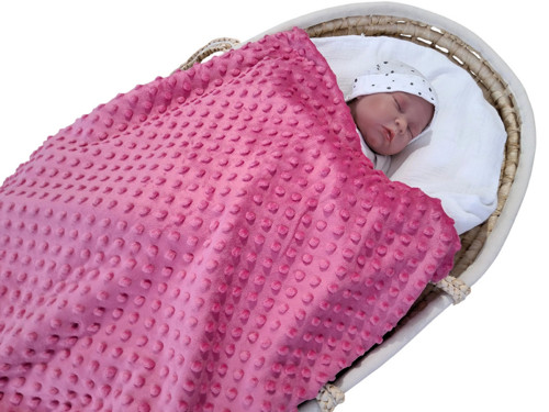 Dětská deka Minky - Malinová
