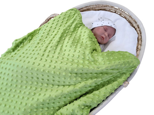 Dětská deka Minky - zelená Kiwi