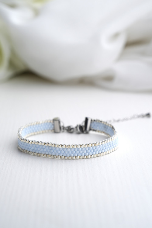 Náramek "Elegant Blue Silver"