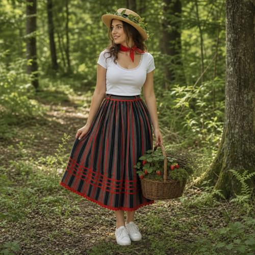 Velice pěkná dobová stylová sukně vel. 36