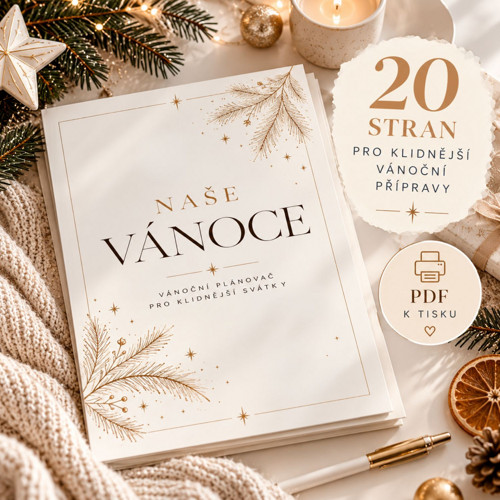 Naše Vánoce | Vánoční plánovač PDF k tisku – 20 st