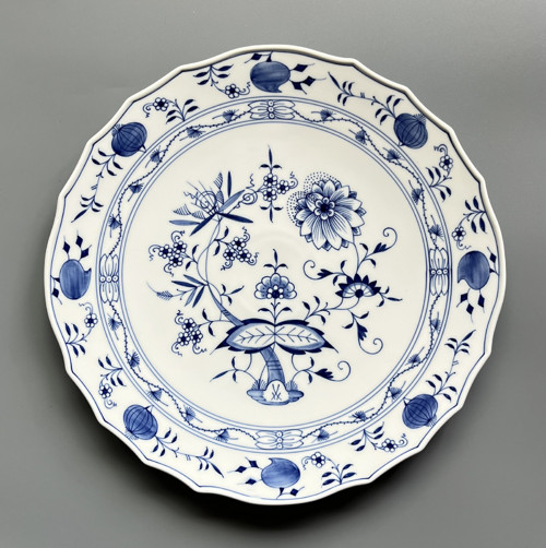 Meissen Míšeň Dortový tác, talíř Cibulák 32 cm