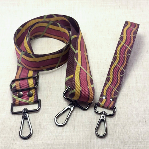 Sada popruh a poutko Mulberry - Gunmetal