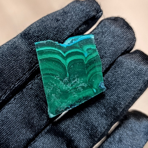 Malachit s Chryzokolou, ID 5809, 27x22 mm