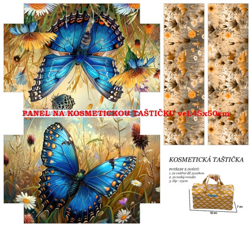 Panel na taštičku kočárkovina - skladem