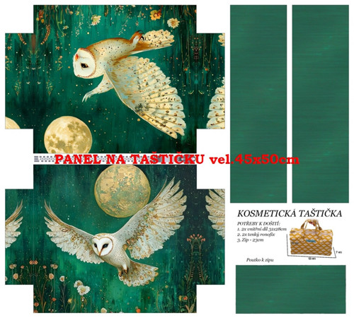 Panel na taštičku kočárkovina - skladem