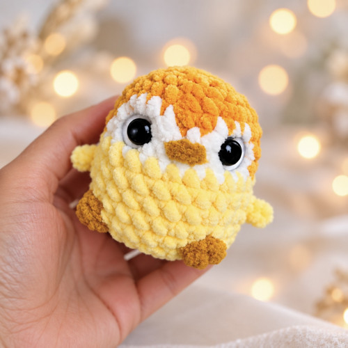 Háčkovaný mini tučňáček – heboučký kamarád