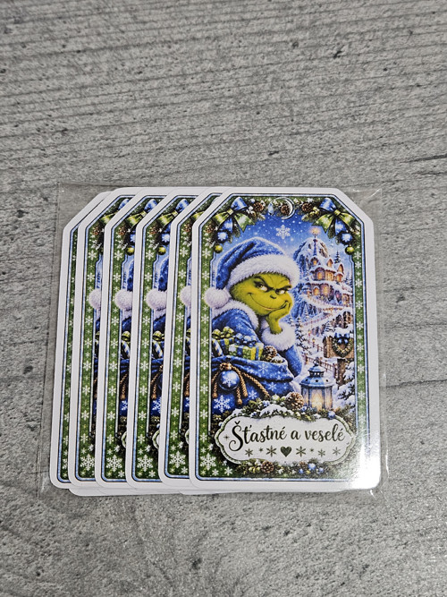 Vánoční jmenovka na dárky 15ks — foto 1