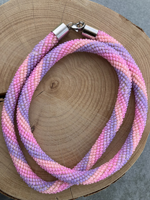 Pink rainbow, náhrdelník