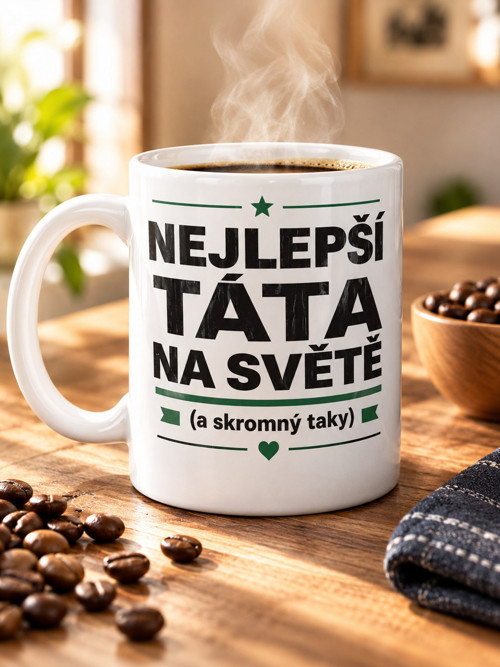 Hrnek s potiskem "nejlepší táta"