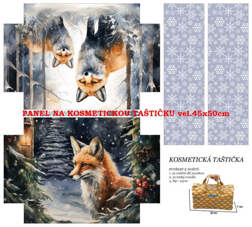 Panel na taštičku kočárkovina - skladem