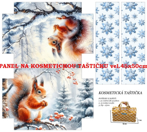 Panel na taštičku kočárkovina - skladem